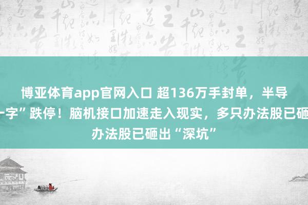 博亚体育app官网入口 超136万手封单，半导体龙头“一字”跌停！脑机接口加速走入现实，多只办法股已砸出“深坑”