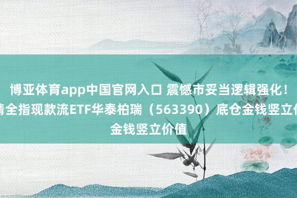 博亚体育app中国官网入口 震憾市妥当逻辑强化！激情全指现款流ETF华泰柏瑞（563390）底仓金钱竖立价值