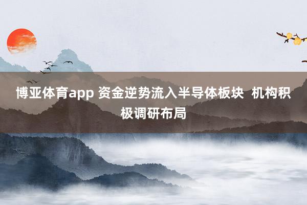 博亚体育app 资金逆势流入半导体板块 机构积极调研布局