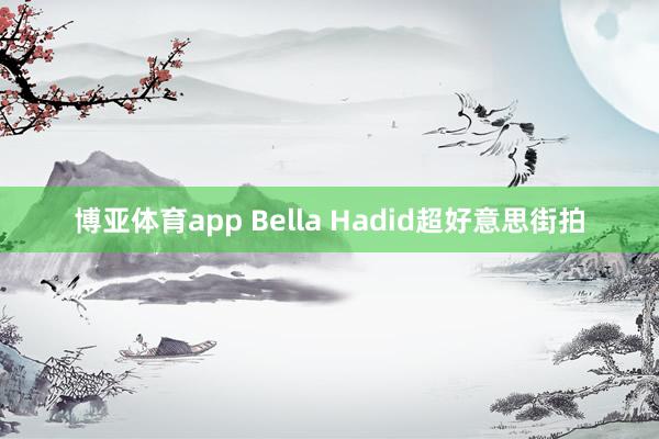 博亚体育app Bella Hadid超好意思街拍