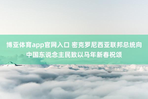 博亚体育app官网入口 密克罗尼西亚联邦总统向中国东说念主民致以马年新春祝颂