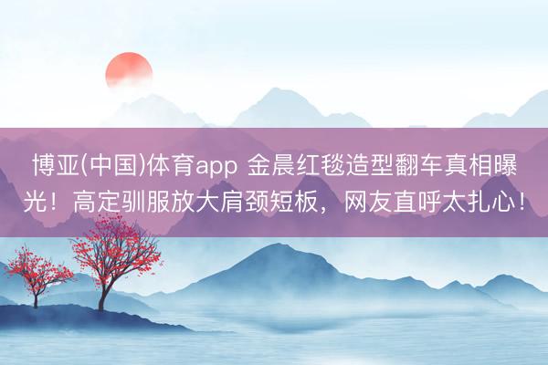 博亚(中国)体育app 金晨红毯造型翻车真相曝光！高定驯服放大肩颈短板，网友直呼太扎心！